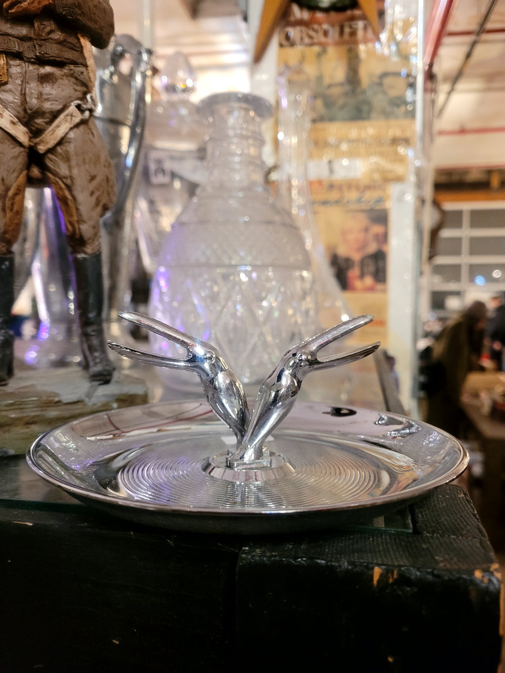 Vintage 50's Pincherette Chrome Ashtray