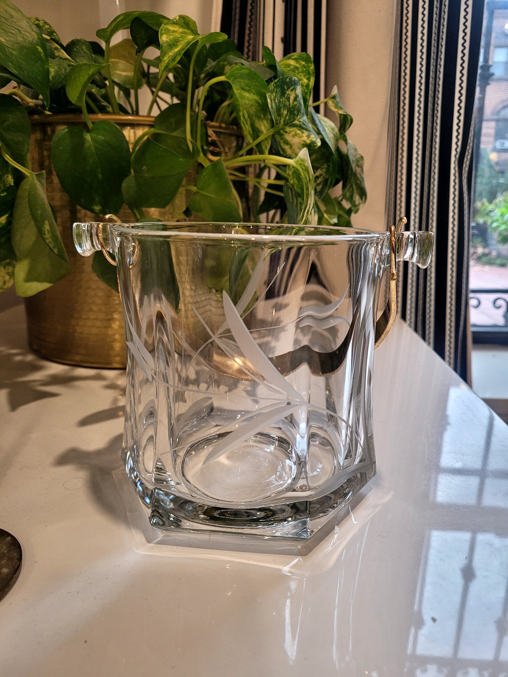 VTG Silvestri Arte Murano Crystal Ice Bucket