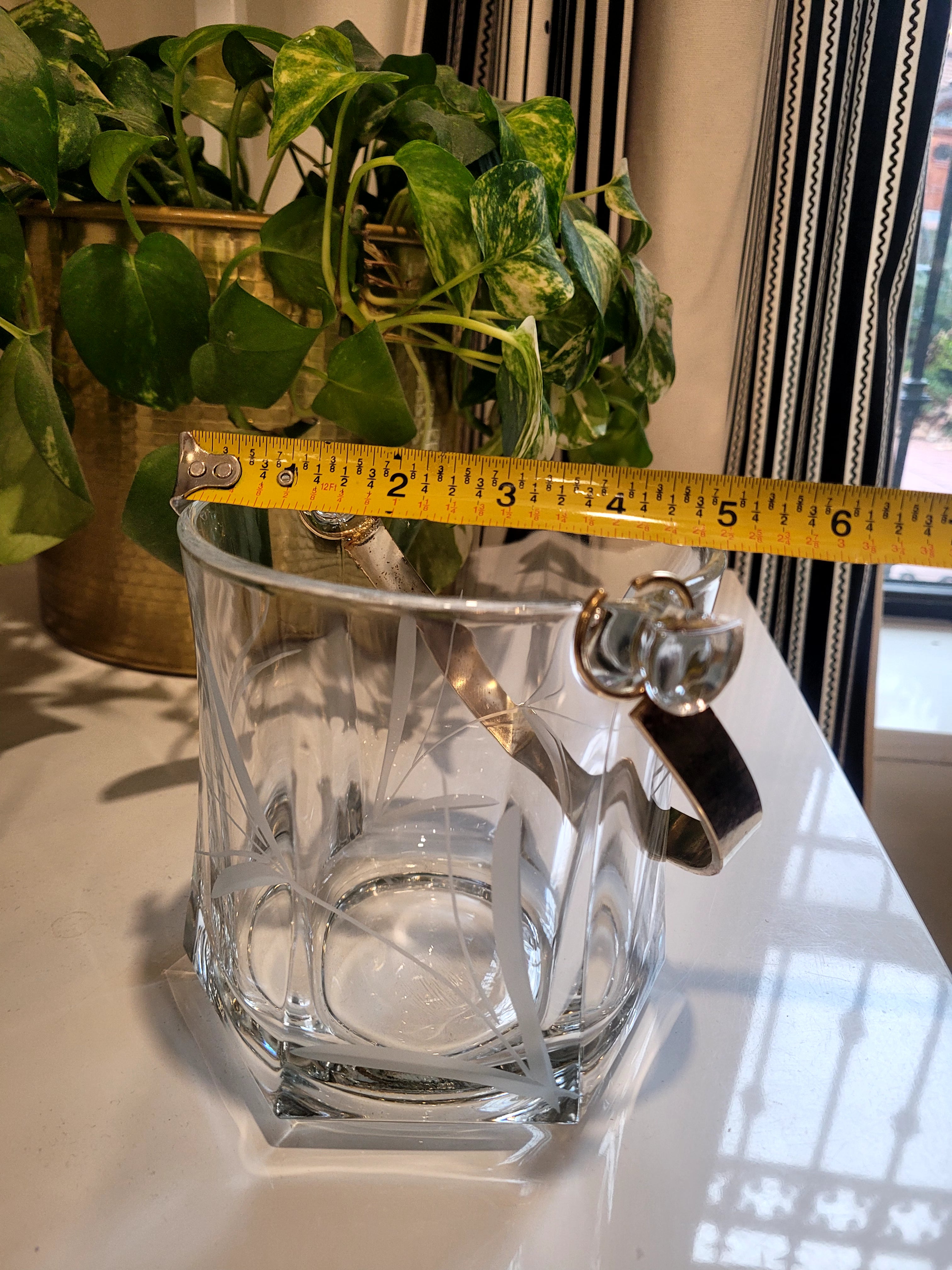 VTG Silvestri Arte Murano Crystal Ice Bucket