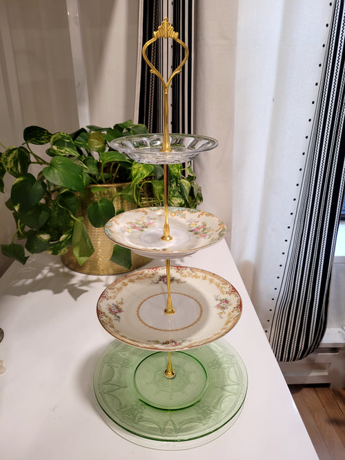 4 Tiered Crystal Cascade Tray