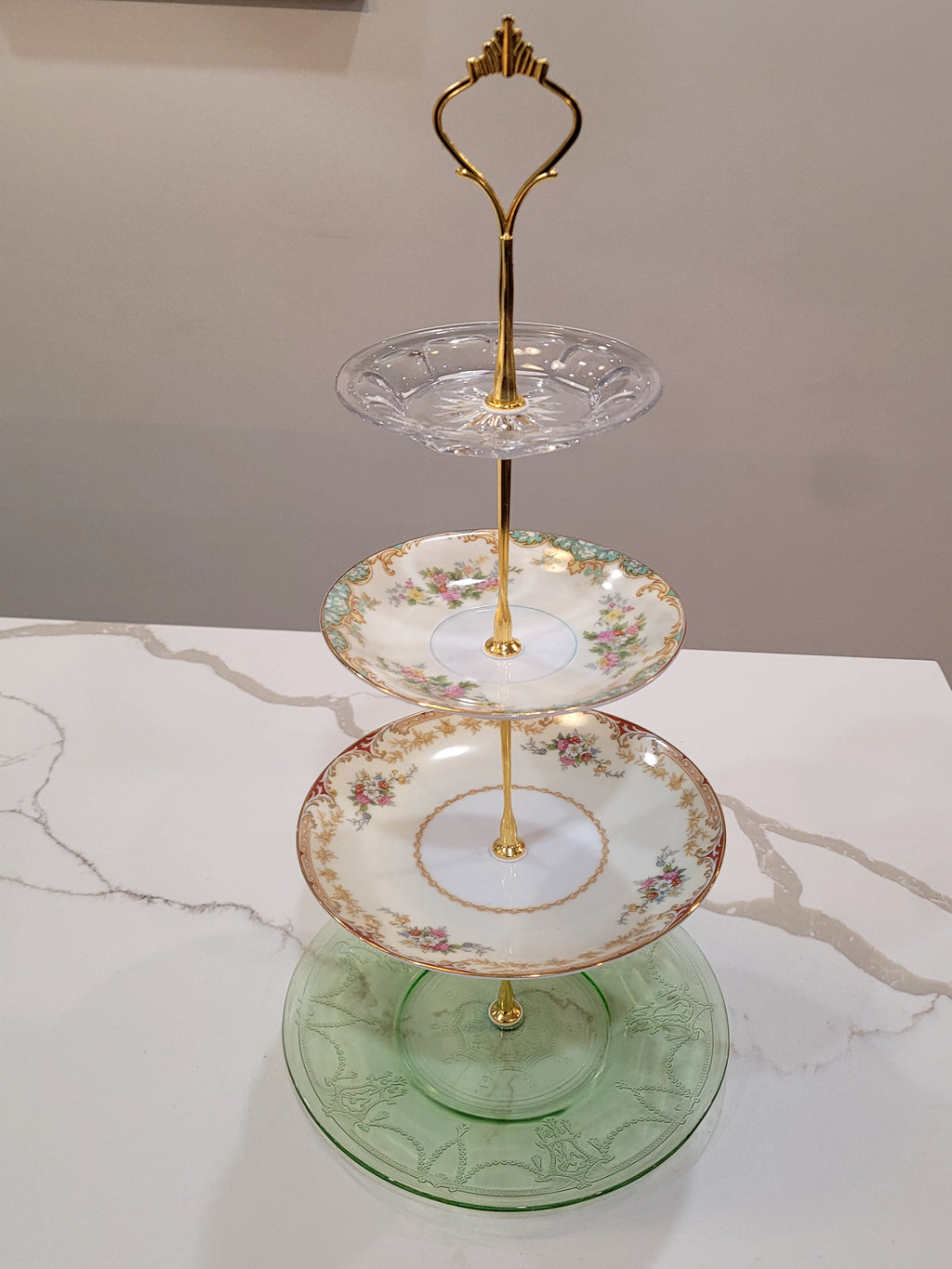 4 Tiered Crystal Cascade Tray