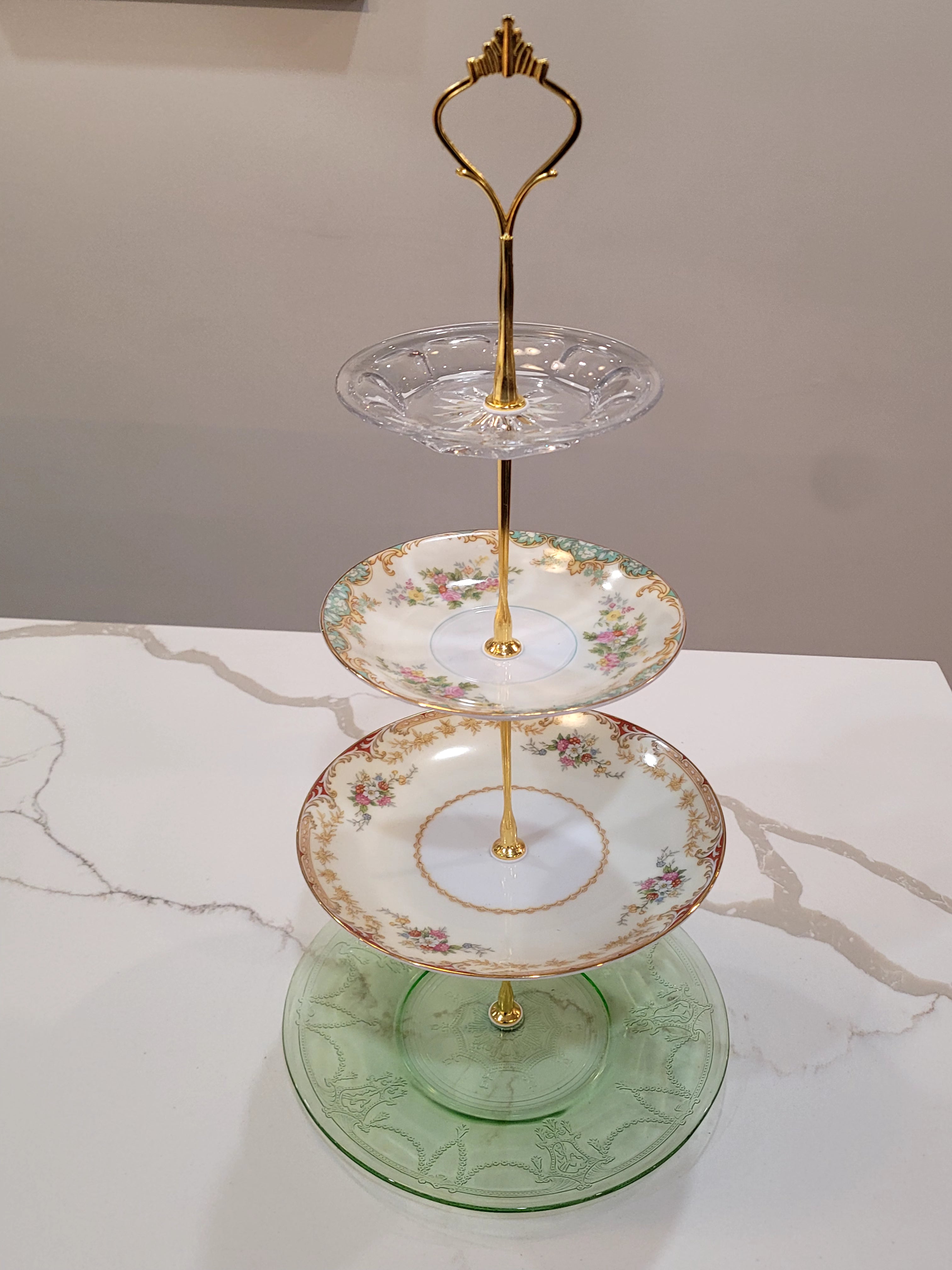 4 Tiered Crystal Cascade Tray